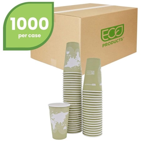 Eco-Products Cup, Hot, World Art, 16Oz 20PK ECOEPBHC16WA